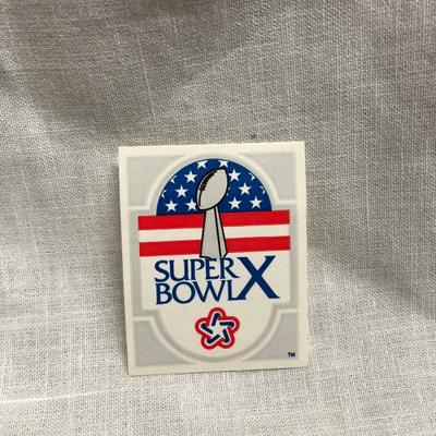 Super Bowl X Sticker (item 312)