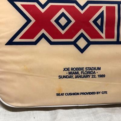 Super Bowl XXIII GTE Seat Cushion (Item 106)