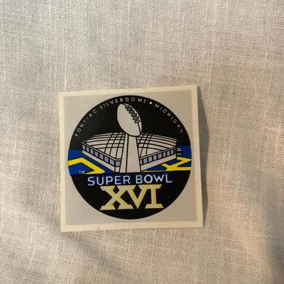 Super Bowl XVI Sticker (item 331)