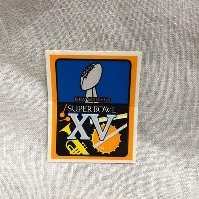 Super Bowl XV New Orleans Sticker (item 323)