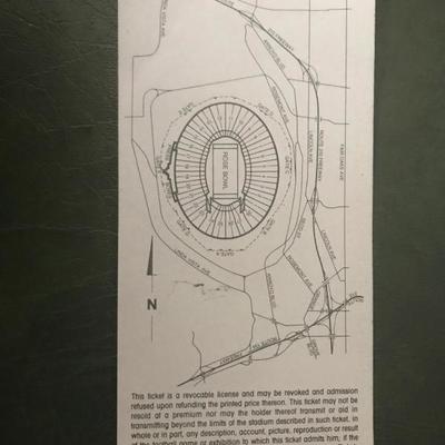 Super Bowl XIV Stadium Ticket (Item 156)