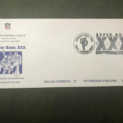 NFL Super Bowl XXX First Day Cover Envelope (Item 298)