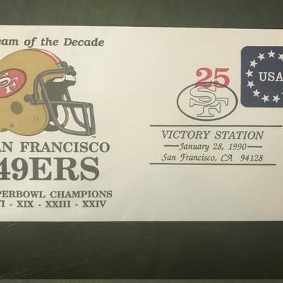 49ers Team of the Decade First Day Cover Envelope (Item 366)