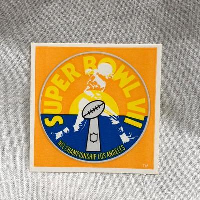 Super Bowl VII Sticker (Item 267)