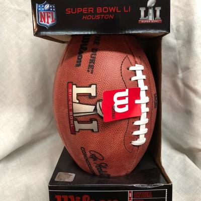 Patriots vs. Falcons 2/5/17 Wilson Super Bowl LI Authentic Football (Item 343)