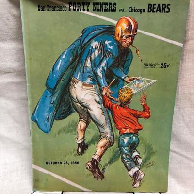 49ers vs Bears Game Program 10/28/56 (item 222)