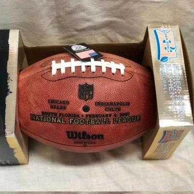 Bears vs Colts Super Bowl XLI Authentic NFL Game Ball (Item 359)