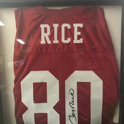 Jerry Rice #80 Autographed Jersey (Item 368)