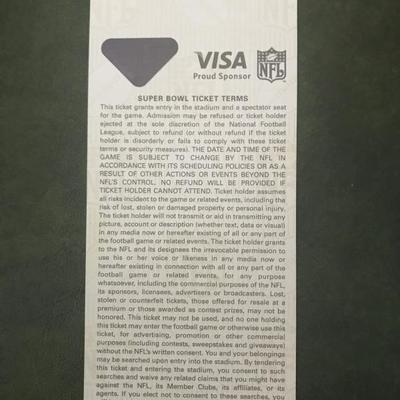 Super Bowl XL Silver Variation Stadium Ticket (Item 186)