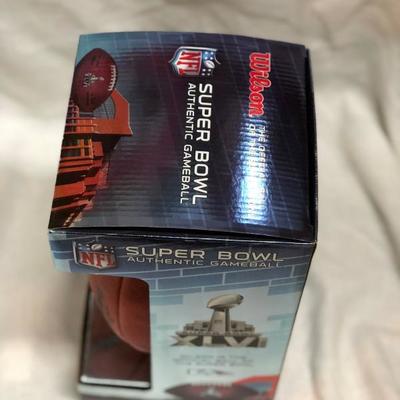 Giants vs Patriots Super Bowl XLVI Authentic NFL Game Ball (Item 354)