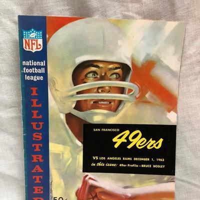 49ers vs LA Rams Game Program 12/1/63 (Item 203)