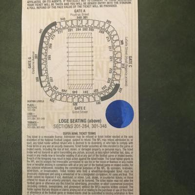 Super Bowl XXXVI Stadium Ticket (Item 181)
