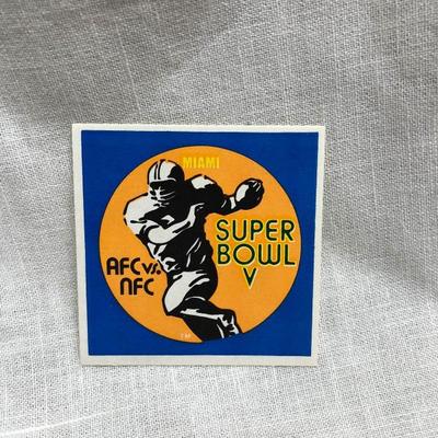 Super Bowl V AFC vs. NFC Sticker (Item 313)