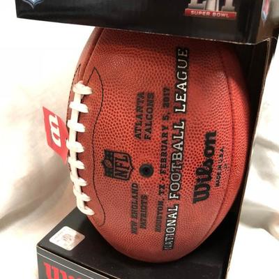 Patriots vs. Falcons 2/5/17 Wilson Super Bowl LI Authentic Football (Item 343)