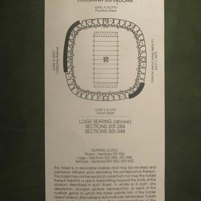 Super Bowl XV Stadium Ticket (Item 157)