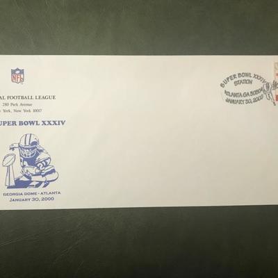 Super Bowl XXXIV First Day Cover Envelope (Item 300)