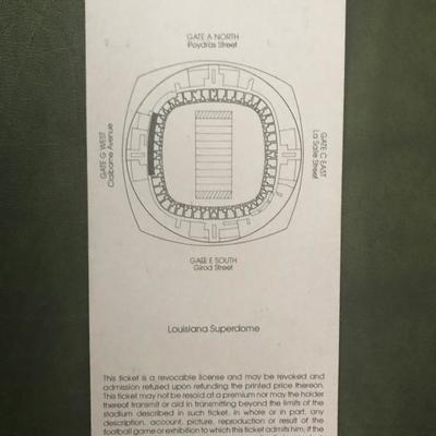 Super Bowl XII Stadium Ticket (Item 154)