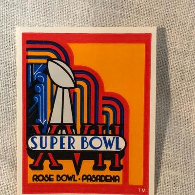 Super Bowl XVII Sticker (Item 332)