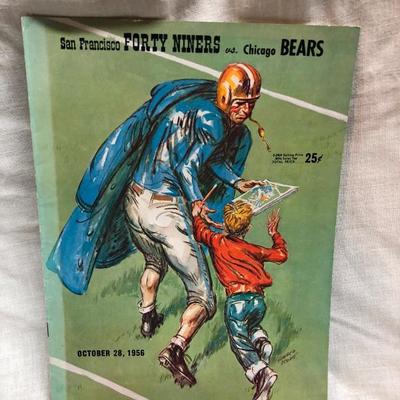 49ers vs Bears Game Program 10/28/56 (Item 221)