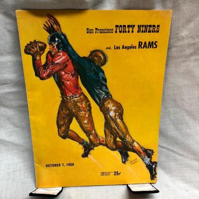 49ers vs Rams Game Program 10/07/56 (Item 223)