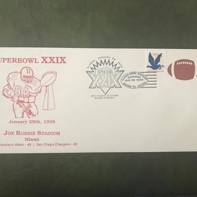 Super Bowl XXIX First Day Cover Envelope (Item 305)