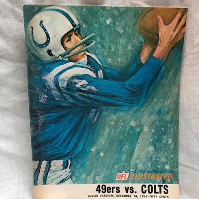 49ers vs Colts Game Program 12/18/66 (Item 137)