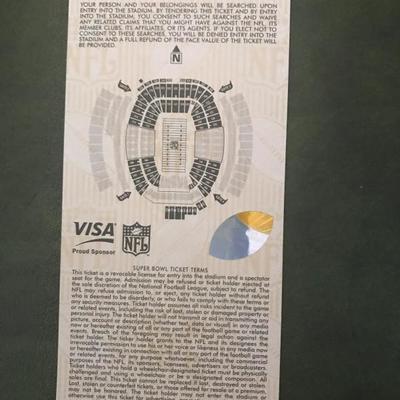 Super Bowl XXXIX Stadium Ticket (Item 184)