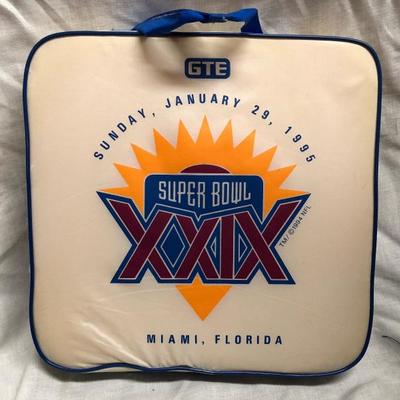 Super Bowl XXIX GTE Seat Cushion + Bonus Items (Item 107)
