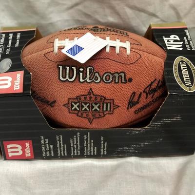Packers vs Broncos Super Bowl XXXII Authentic NFL Game Ball (Item 356)