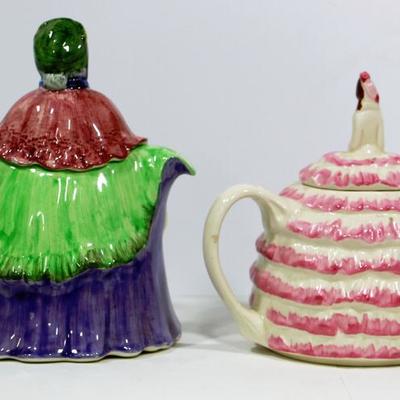 2 Vintage English Tea Pots - Saddler + N.&C. England