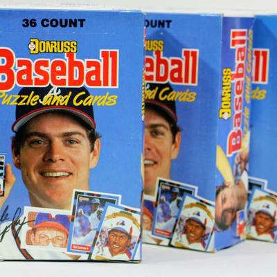 Vintage Leaf DONRUSS Baseball Cards circa 1988 - Lot of 3 complete Boxes