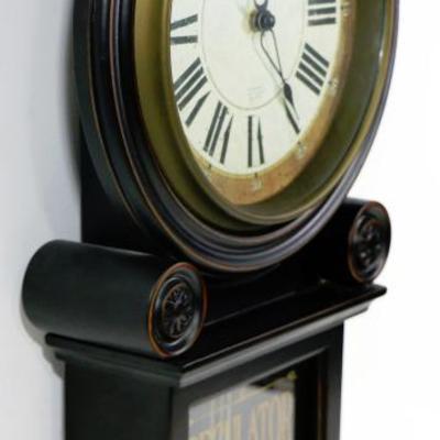 Vintage REGULATOR Wall CLOCK - Quartz with Pendulum