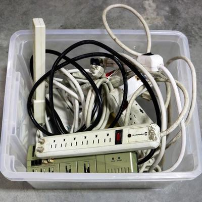 Electrical - Lot of 10 Power Strips, Power Protection Strips, Cords etc.