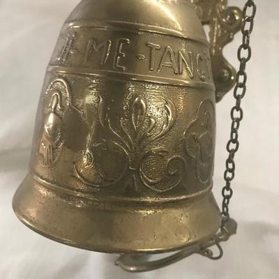 Brass Mounted School / Storekeeper Bell w/ Angel (Item 800)