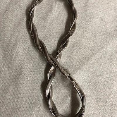 Forstner Sterling Silver Double Snake Link Choker (Item 812)