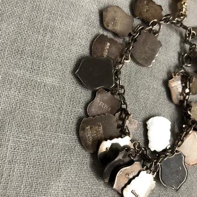 Vintage Silver Charm Bracelet (Item 808)