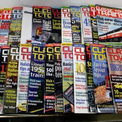 Vintage Classic Toy Trains Magazines - Lot of 27, Lionel