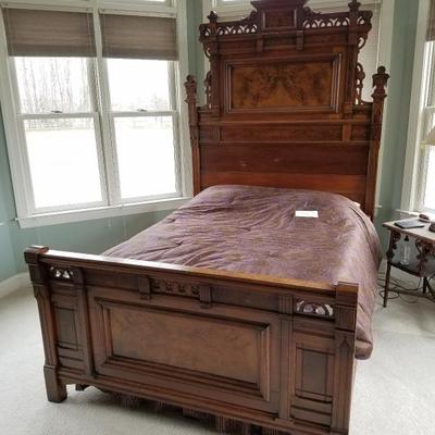 Rare Victorian Walnut Medicine Cabinet Original Finish Mirror