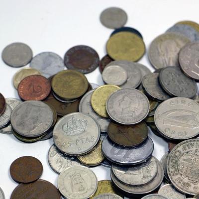 Vintage Coins Lot #3 International Coins - 1 Lb. Bag