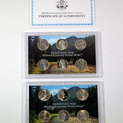 US MINT 2004 + 2005 Westward Journey Nickle Series Coin Set - Mint