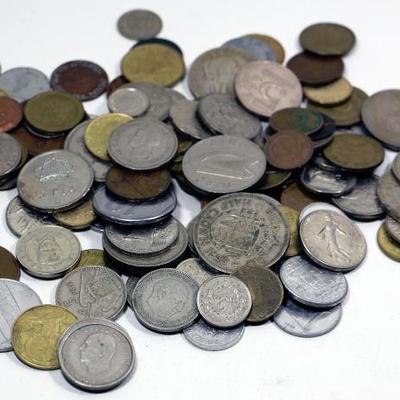 Vintage Coins Lot #3 International Coins - 1 Lb. Bag