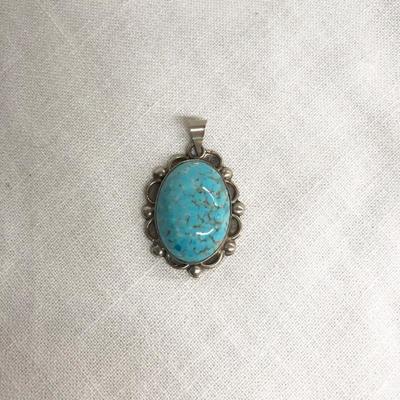 925 Silver Blue Stone Pendant (Item 903)