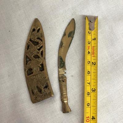 Vintage Mini Nepal Brass Knife (Item 928)