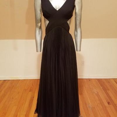 Mignon Beauty Cutout strappy gathered pleated gown