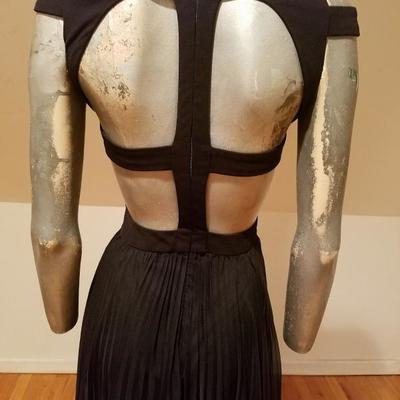 Mignon Beauty Cutout strappy gathered pleated gown