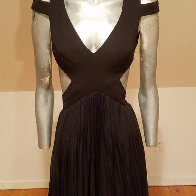 Mignon Beauty Cutout strappy gathered pleated gown