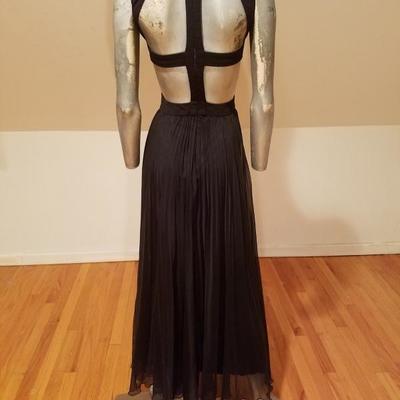 Mignon Beauty Cutout strappy gathered pleated gown