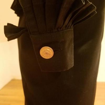  Vtg Chanel Boutique Paris Amen Wardy Rare pleated basque dress 