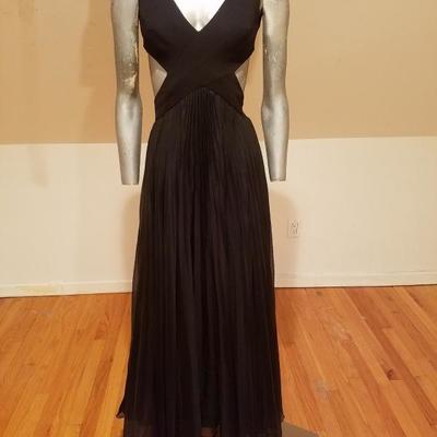 Mignon Beauty Cutout strappy gathered pleated gown