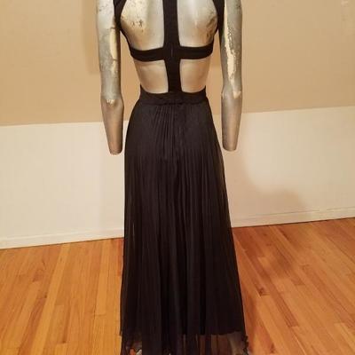 Mignon Beauty Cutout strappy gathered pleated gown